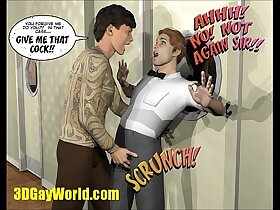 PLEASING GAY CUSTOMER 3D Mock Capers Anime Hentai Story