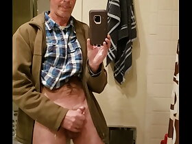 Jerking off small cock