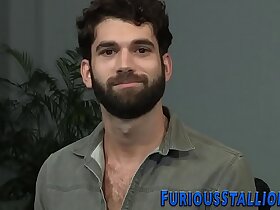 Uncaring hunk identity card ass