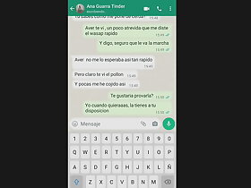 Chat caliente por wasap con chica tinder infiel